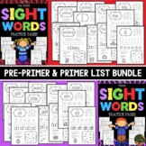 Kindergarten Sight Words Worksheets Bundle