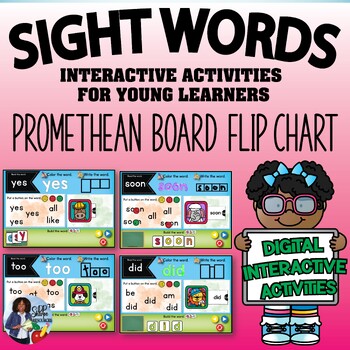 Preview of Sight Words (Primer) Promethean Board Flip Chart