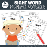 Sight Words Work Sheets