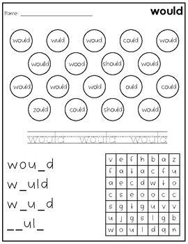 sight words printables by kids and coffee teachers pay teachers