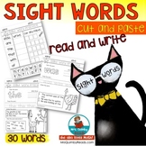 Sight Words | Read-Write-Cut & Paste | Learning to Read