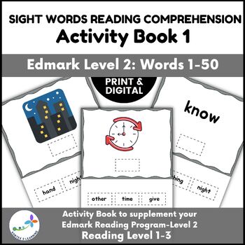 Preview of Sight Words Reading Comprehension Activity Book 1 - Edmark Level 2 Words