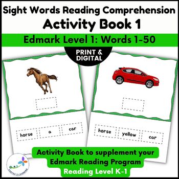 Preview of Sight Words Reading Comprehension Activity Book 1- Supplement Edmark Level 1