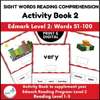 Preview of Sight Words Reading Comprehension Activity Book 2- Edmark Level 2