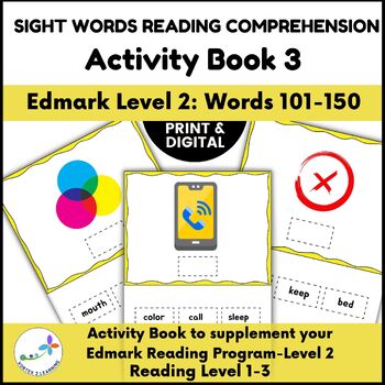 Preview of Sight Words Reading Comprehension Activity Book 3 - Edmark Level 2