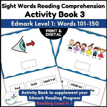 Preview of Sight Words Reading Comprehension Activity Book 3 - Supplement Edmark Level 1