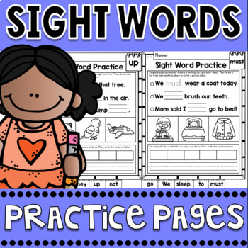 Preview of Sight Words Reading Fluency Practice & Word Work Activities