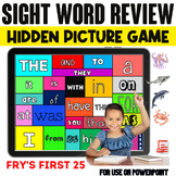 Sight Words Review Game, Fry First 25, HFW review {HIDDEN 