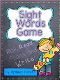 Sight Words Roll, Read, Trace, Write, Rainbow Write!  Top 
