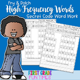 Sight Words Secret Code Fall Winter Spring Center Activities | Distance Learning