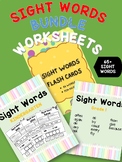 Sight Words Set for Tracing, Writing, Spelling for Kinderg