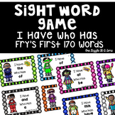 First Grade Fry Sight Words Practice Games I Have Who Has 