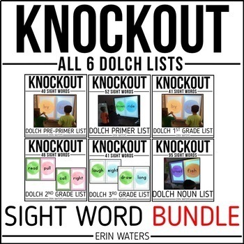 Preview of Sight Words - Sight Word Game - End of the Year Review - Knockout Bundle