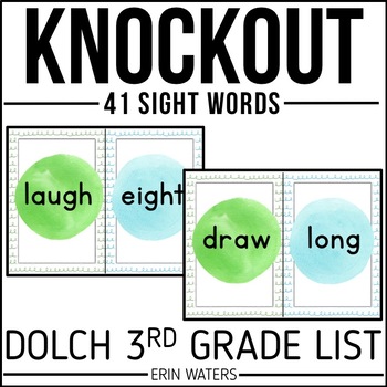 Preview of Sight Words - Sight Word Games - Knockout - Dolch Third Grade
