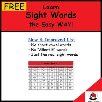 Preview of Sight Words Simplified: