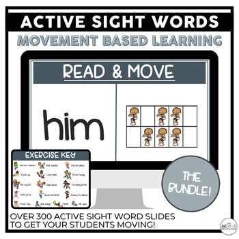 Preview of Sight Words Slides Bundle