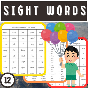 Preview of Sight Words Success: Engaging Worksheets for Early Readers