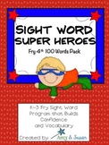 Sight Words Super Heroes 4th 100 Words