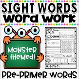 Sight Words Supreme NO PREP Printables ~ PRE-PRIMER