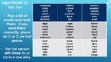 Sight Words Tic-Tac-Toe