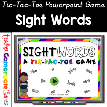 Preview of Sight Words Tic-Tac-Toe Game