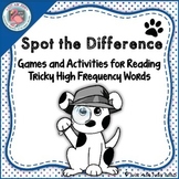 Sight Words Tricky Spot the Difference