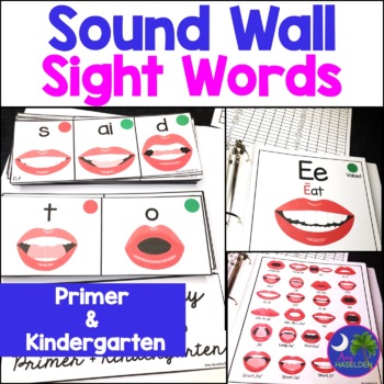 Preview of Sound Wall | Sight Words | Sound Wall with Mouth Pictures