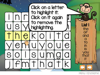 Sight Words Word Find Level 1 ~ PowerPoint & Printables | TpT