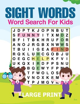 Preview of Sight Words Word Search Games (Printable PDF Download)
