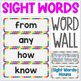 Sight Words Word Wall - 315 words - Pre-primer, Primer, Fi