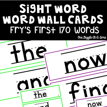 Preview of First Grade Fry Sight Word Flash Cards Word Wall Words