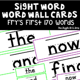 First Grade Fry Sight Word Flash Cards Word Wall Words