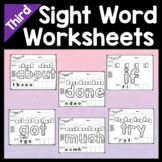 Third Grade Sight Word Worksheets {41 Practice Pages!}
