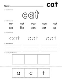 Sight Words - Word Work Sheets - SET 2