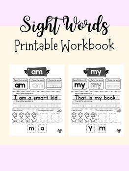 Preview of Sight Words Workbook-100 Sight Words!
