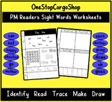 Sight Words Worksheets | Aligns with PM Guided Reading (Bl