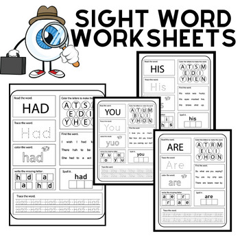 Preview of Sight Words Worksheets - daily morning work: volume 2