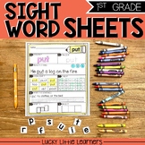 Sight Words Worksheets for 1st Grade (includes editable wo