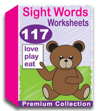 Sight Words Worksheets for Kindergarten (117 Pages) No Prep