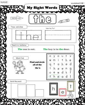 Preview of Sight Words at Home 1-5