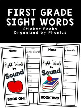 Preview of Sight Words by Sound Booklets - Learn Sight Words by Phonics (First Grade)