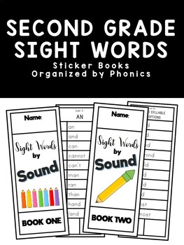 Preview of Sight Words by Sound Booklets - Learn Sight Words by Phonics (Second Grade)