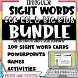 Sight Words for ESL and Big Kids BUNDLE | Print and Digital