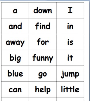 Preview of Sight Words for Interactive Word Wall