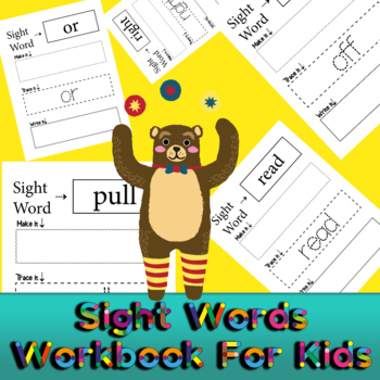 Preview of Sight Words for Kids Tracing Book Vol.7 Back to School Activity