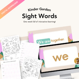 Sight Words for Kinder Garden One Week Interactive Learning