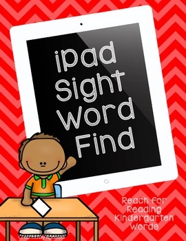 Preview of iPad Sight Word Find (Reach for Reading - K)