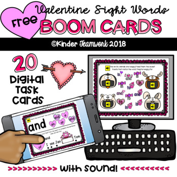 Preview of Sight Words (the, and, in, is, to, of) Valentine's Day Theme
