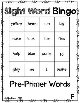 dolch sight words 1st grade slope