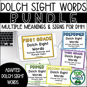 Preview of Sight Words with Multiple Meanings: BUNDLE